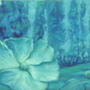 Alles in Blau 140x50 Acryl